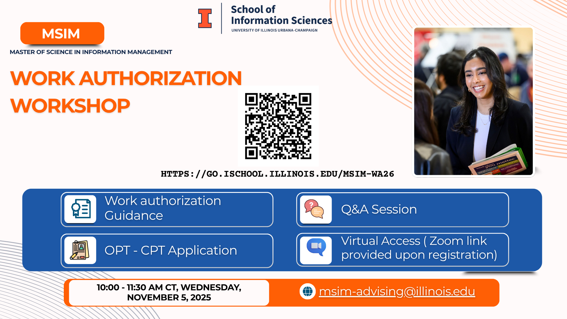 Msim MSIM Work Authorization Workshop Online | School of Information Sciences
