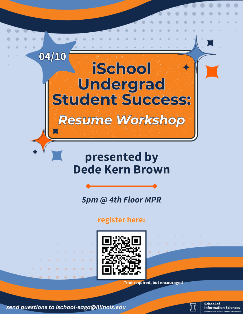 iSchool Student Success: Resume Workshop with Dede Kern Brown