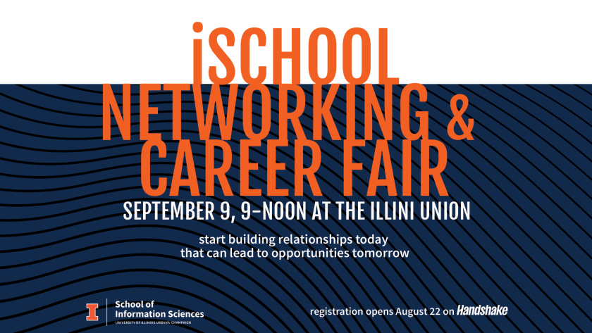 iSchool Networking & Career Fair poster