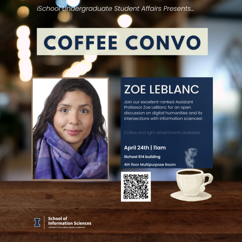 Headshot of Zoe LeBlanc overlayed on a stock background