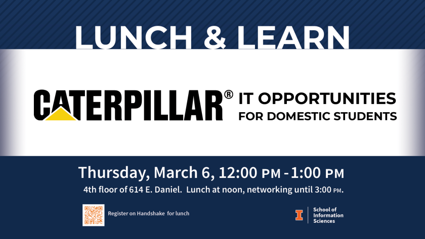 Lunch & Learn with Caterpillar: IT Opportunities for Domestic Students