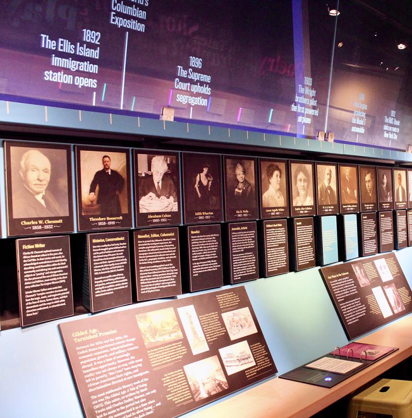 interior of the American Writers Museum