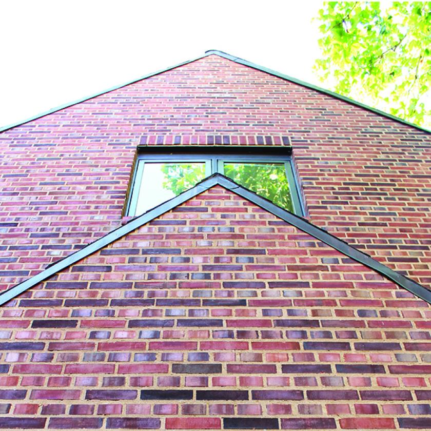 Closeup of arched doorway