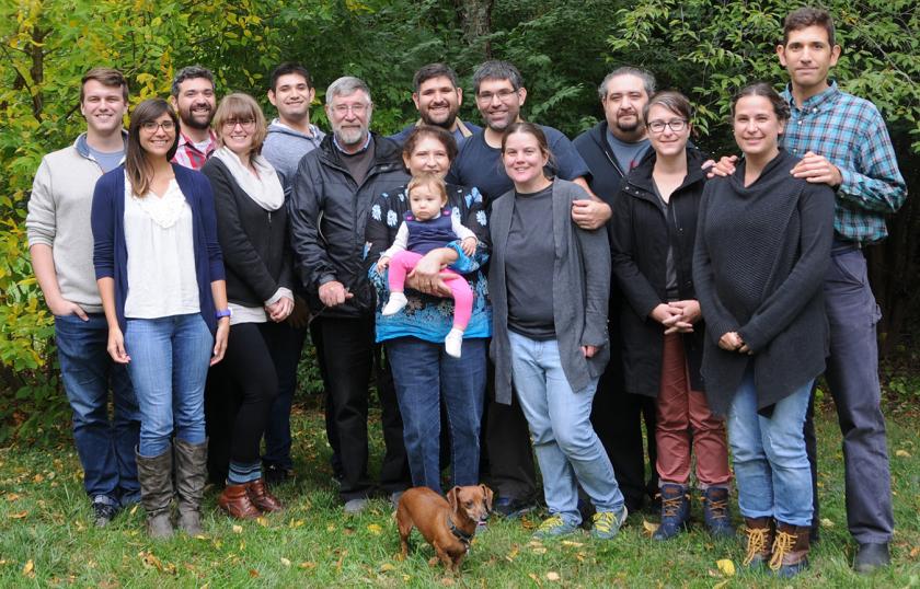 Collin Scott (Tina's fiancé), Tina, Tony, Allison, Tom, Peter, Juventina holding Josefina, Matt (behind Juventina), Jim, Rachel McCool (Jim's wife), Pete, Kristen, Melissa, and Dan.