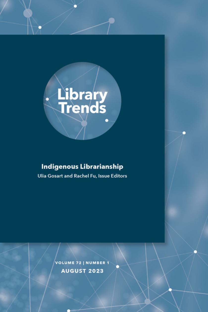 Cover of Indigenous Librarianship issue 72 (1)