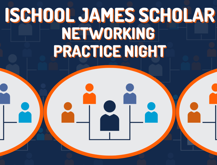 iSchool James Scholar Networking Practice Night decorative image