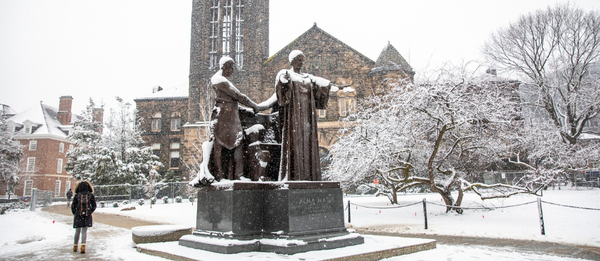 Alma in the winter