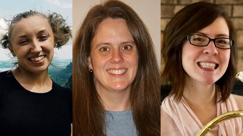 Jacqueline Mann, Abigail Mastin, and Kate Swope