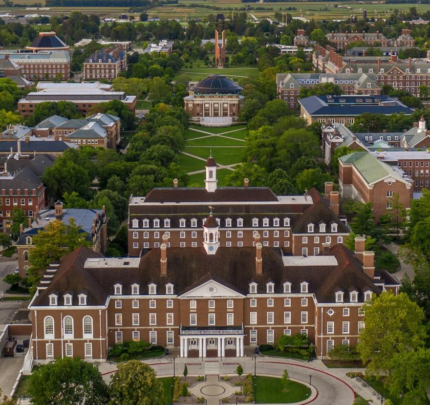 Aerial view of Illinois 