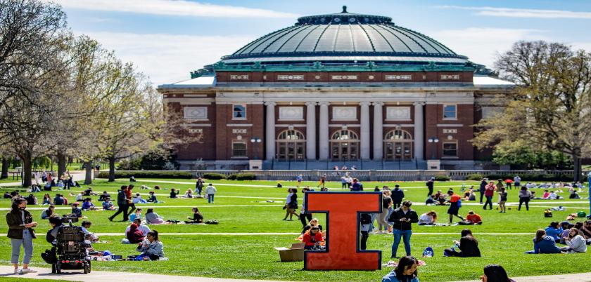 Spring Break on the Illinois Quad