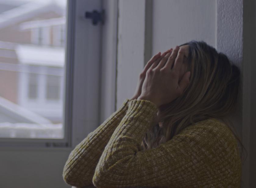 depressed woman