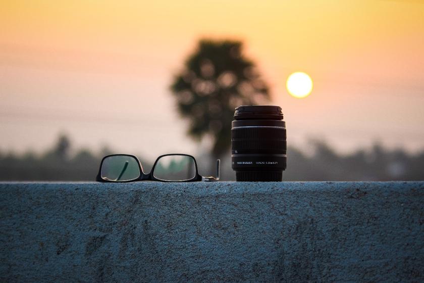 glasses with camera lens