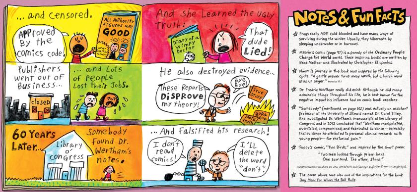Pilkey's comic and citation of Carol Tilley's research