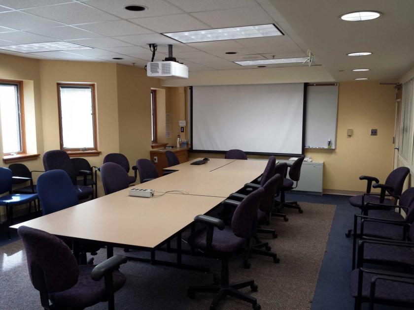 Photo of Room 242 in the School of Information Sciences