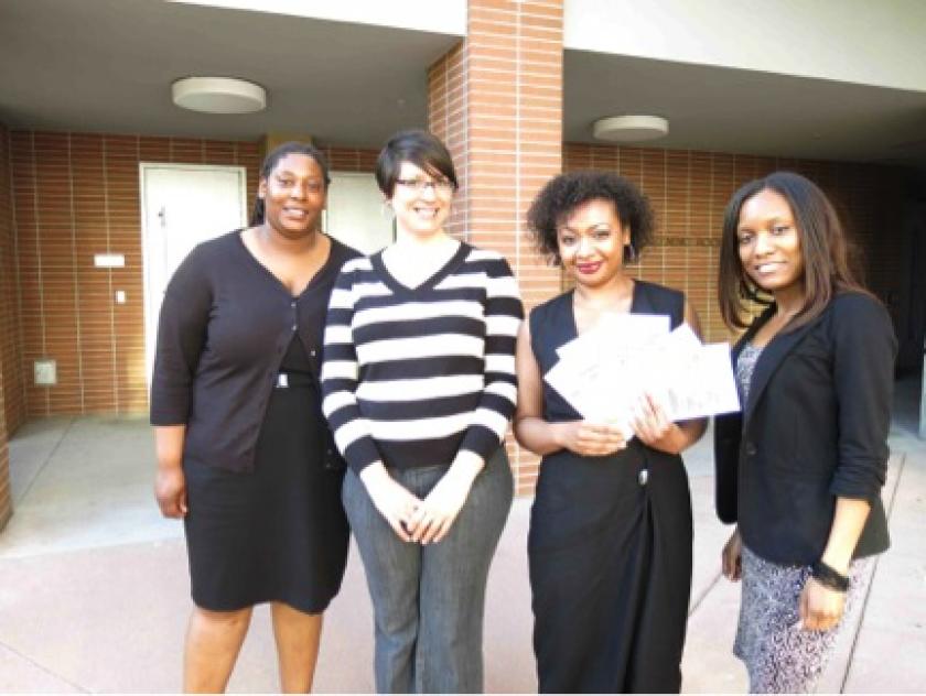 from left: Tracy Drake, Melissa Villa-Nicholas, LaTesha Velez, Karen Barton