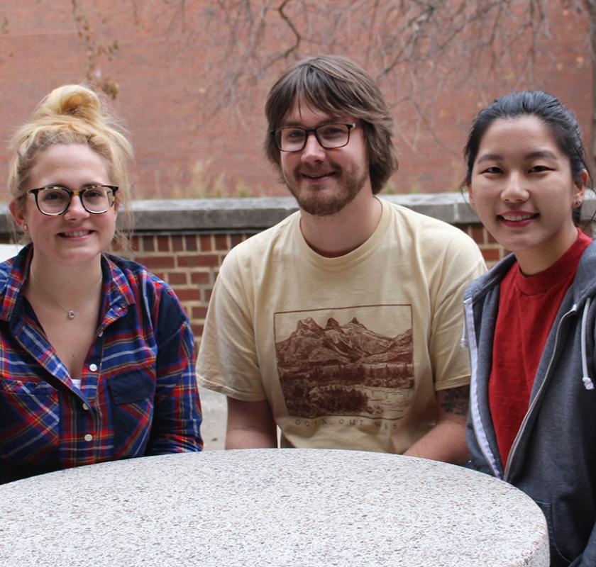 Vicki Pietrus, Tom Kuipers, and Sharon Han