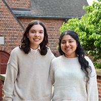 BSIS+DS student Lara Terpetschnig and BSIS student Dhanvi Puttur