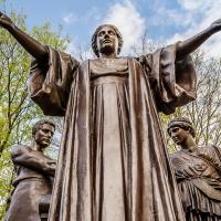 Alma Mater with outstretched arms
