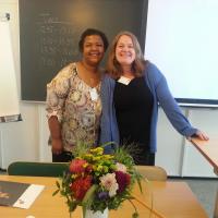 Cooke and Hensley after their presentation at CoLIS