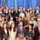 iSchool team with GET team (Matt Rosenstein, director, and Wendy Spencer, program coordinator) and data science scholars at a year-end celebration for the 2024-2025 Bolashak Scholars.